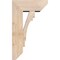 Ekena Millwork Merced Slat Smooth Bracket w/ Offset Brace, Douglas Fir, 7 1/2"W x 18"D x 30"H BKT0806X18X30MRC06SDF - alternate 3